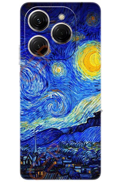 TECNO Spark 20 PRO (KJ6) Uyumlu Kılıf Desen Baskılı Silikon Starry Night Yıld...