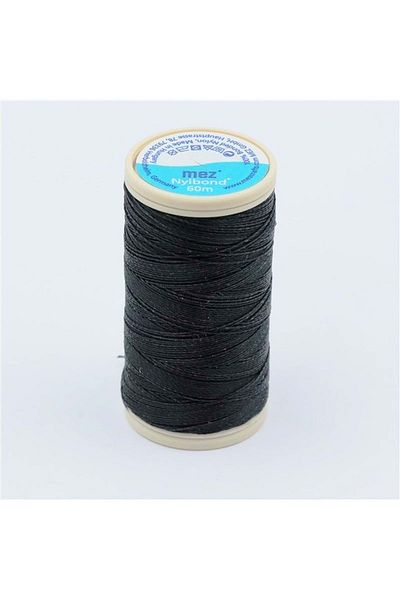 Hobimos Nylbond Mez Coats - 1000 Μαύρο Σχοινί Χάντρες που δεν Παρατείνεται - Κέντημα και Σχοινί Miyuki - Σχοινί κοσμημάτων