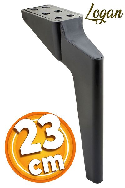 Badem10 Logan Mobilier de lux Canapea Unitate TV Scaun Scaun Picior 23 Cm Picioare Consolă Negru