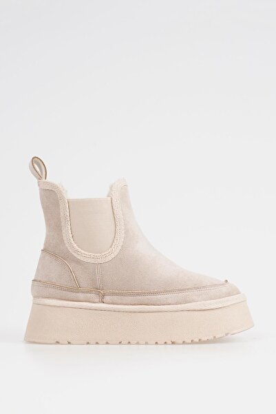 CZ London Women's Chelsea Boots Elastic Comfortable with Fur Inside