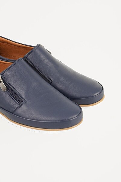 CZ London Genuine Leather Women's Casual Shoes Zippered Comfortable Sole