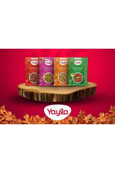 Yayla Salata Hazır 4'Lü Acı&Tatlı&Ekşi&Yeşil Miks 120 gr