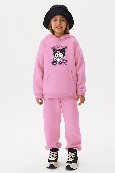 MYADA Premium Kuromi Printed New Season Children's Tracksuit Set - 22157