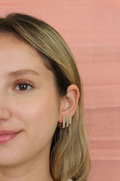 Jack Ferrero KADIN ÇELİK RENK ATMAZ  KÜPE