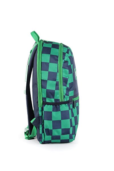 United Colors of Benetton Σχολική τσάντα Benetton 03773 - Πράσινη και Μαύρη