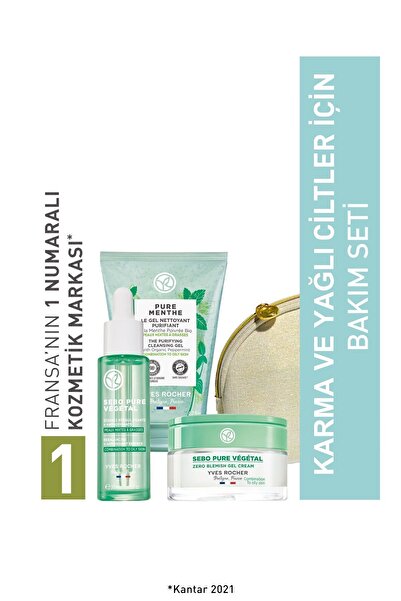 Yves Rocher Karma/Yağlı Cilt Çantalı Rutin Seti-9916684