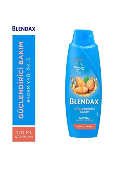Blendax Güçlendirici Bakım Badem Yağı Özlü Şampuan 4 X 470 Ml.