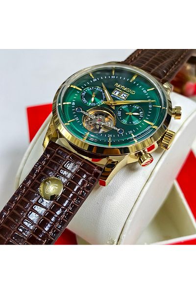 Raymond Men's Automatic Battery-Free Wristwatch