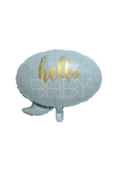 Bkmc Luxury Hospital Room Decoration Set (Baby Boy Foil - Hello Baby Foil - 4 Baby Boxes - 7 Pieces Stand)