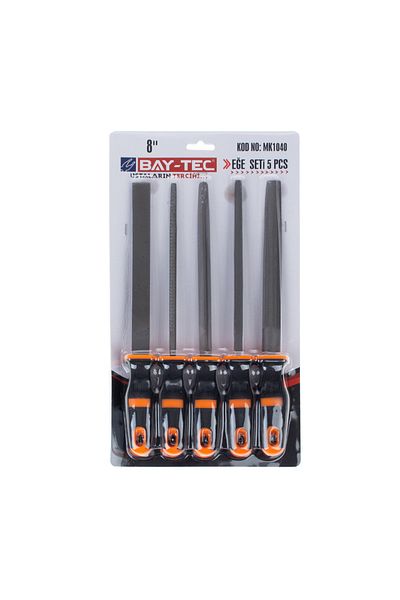 Baytec 5 Pieces File Set - 8X Mk1040 0763-Erpilsan Electronic