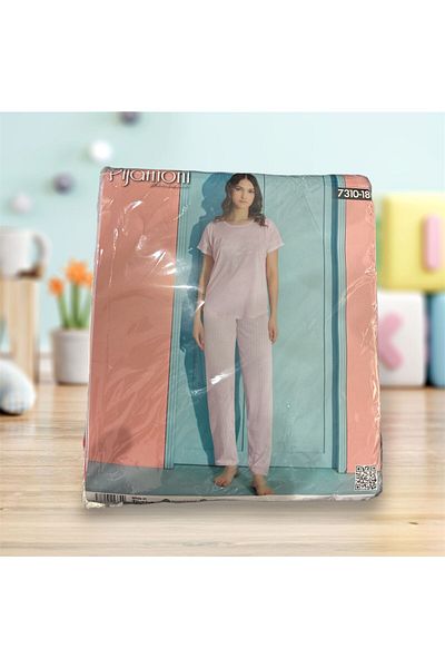 Pijamoni Σετ πιτζάμες μονόχρωμο μακρυμάνικο