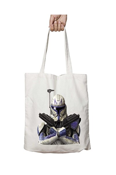 ART HEDİYE سلاح ملابس حرب النجوم - حقيبة كتف ثابتة وقابلة للغسل على الجانبين