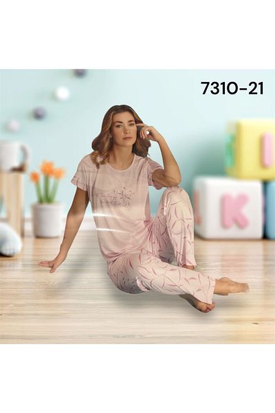 Pijamoni Σετ πιτζάμες μονό ζέρσεϊ με μακριά μανίκια - Τιμή καμπάνιας