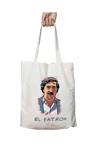 ART HEDİYE Escobar Narcos El Patron - حقيبة كتف ثابتة وقابلة للغسل على الجانبين