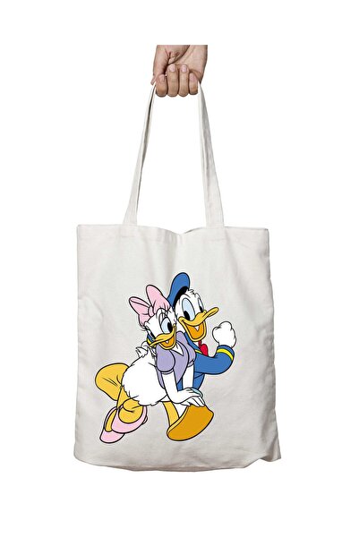 ART HEDİYE حقيبة كتف مدرسية قابلة للغسل من جانبين من Daisy Duck PNG Picture