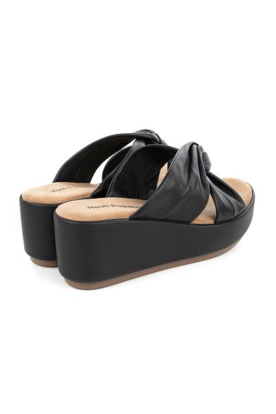 Hush Puppies Been 624201 - Anatomical Sole and Genuine Leather High Padding Women's Slippers