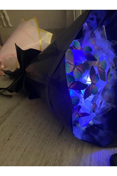 Redblue MAVİ-MOR KELEBEK BUKETİ