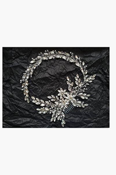 BBA TULLE STORE KRİSTAL GELİN TACI TARAKLI GELİN TACI AY MODEL AYNALI KRİSTAL...