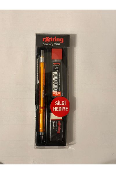 Rotring Visuclick Versatil 3-Piece School Pencil Set - 0.7mm 2B Tip and 0.7mm Eraser Gift