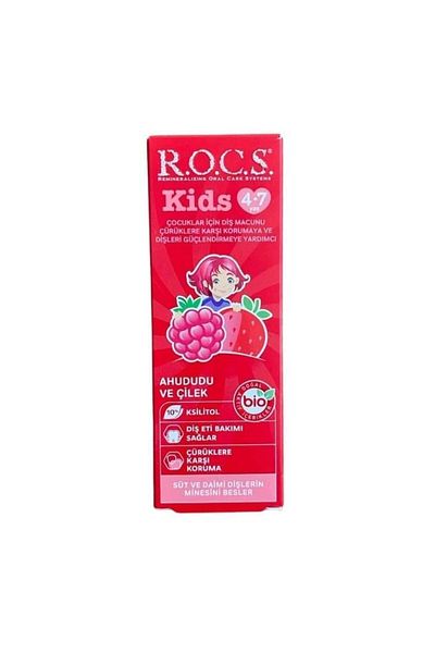 R.O.C.S. Raspberry-strawberry Toothpaste for 4-7 Years - 35 Ml, Dolunaytcrt1737