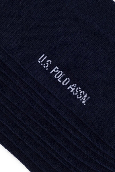 U.S. Polo Assn. 5’li Paket Çorap Lacivert - Regular Fit - Şık ve Rahat Tasarım (Erkek/Bayan)