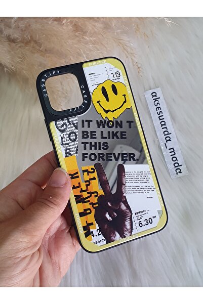 Aksesuarda Moda İPHONE 11 PRO UYUMLU AYNALI BASKILI KILIF