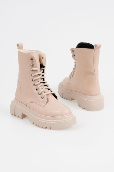 CZ London Dámské šněrovací boty na zip se silnou podrážkou zimní boty