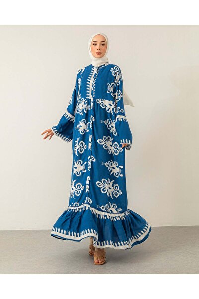 HAKKE Etnik Desenli ELBİSE