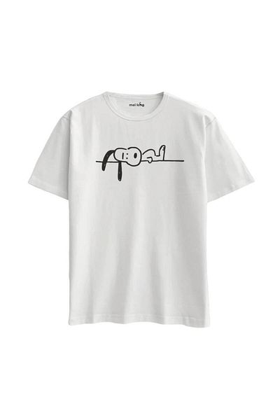 Pisa Art Μπλουζάκι με στάμπα Snoopy Oversize