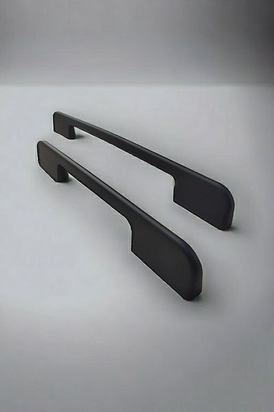 Dizaynhouse 224 mm Black Metal Delicate Handle, Elegant Model Cabinet and Drawer Handle