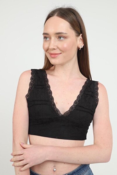 WoolnClyde Ženski crni bralet od Čipka komada