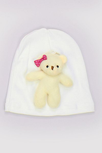 Peki 4015 Model Baby and Child Cotton Teddy Bear Figured Cap for Girl - Add 5 and Pay 4 Newborn