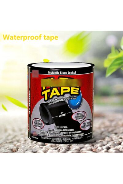 CNGZSHOP Flex Tape Suya Dayanıklı Su Geçirmez Sızdırmaz Boru Tamir Bandı Güçlü Bant