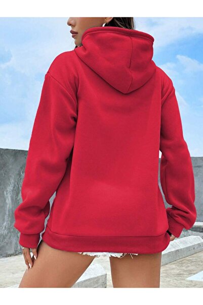 khufu Φούτερ Unisex με κουκούλα με στάμπα καρδιάς