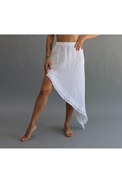 ASC SUN Asymmetrical Designed Muslin Skirt