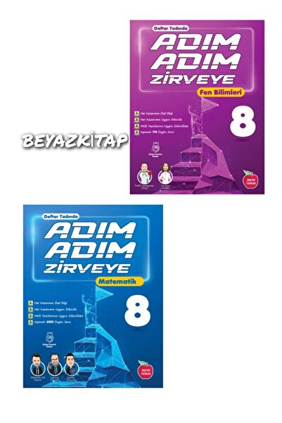 Newton Yayınları Newton 8. Sınıf Adım Adım Zirveye Matematik Fen Bilimleri Et...