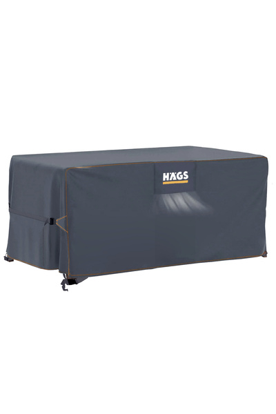 HAEGS غطاء أثاث حديقة رمادي مقاوم للماء - 250-210-90 سم غطاء طاولة وكرسي خارجي