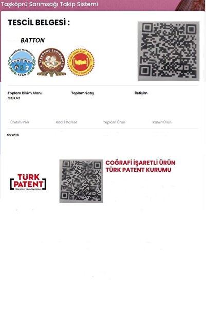 Taşköprü Sarımsağı Batton Kastamonu 5 Kg Tescilli Coğrafi Işaretli Ata Tohum (ORTA BOY) 1. Sınıf