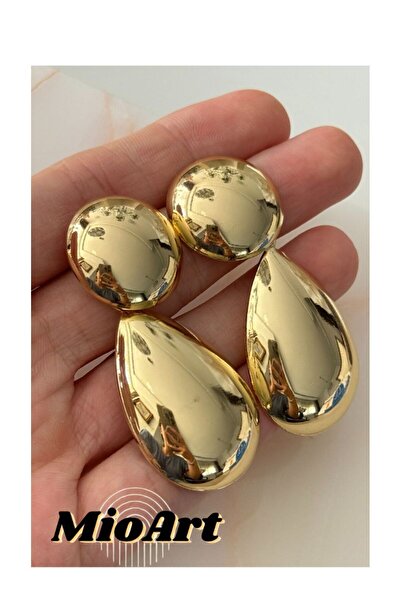 MioArt Gold Bombeli Küpe
