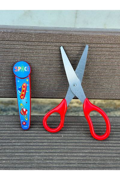 CEM KIRTASİYE Space Themed Cem Protected Scissors