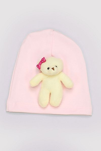 Peki 4015 Model Baby and Child Cotton Teddy Bear Figured Cap for Girl - Add 5 and Pay 4 Newborn