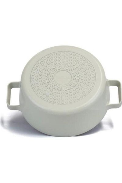 NEOFLAM Fika Aluminum Cast Pot With Glass Lid 24 Cm X 10 Cm For Induction Gas And Electric Cookers