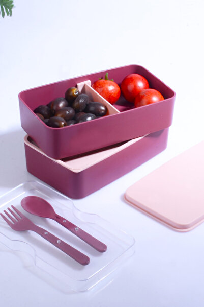 Bev Kitchen 2-tier Microwave Food and Lunch Box - Lunch Box for Athlete and Student