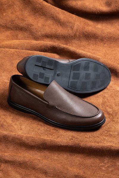 SELİN SOYLU Genuine Leather Men's Shoes - 100% Leather, Casual Loafer