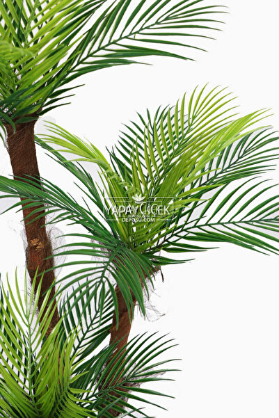 Yapay Çiçek Deposu Yapay Palmiye Ağacı 4 Gövdeli 36 Yaprak 160 cm Saksılı