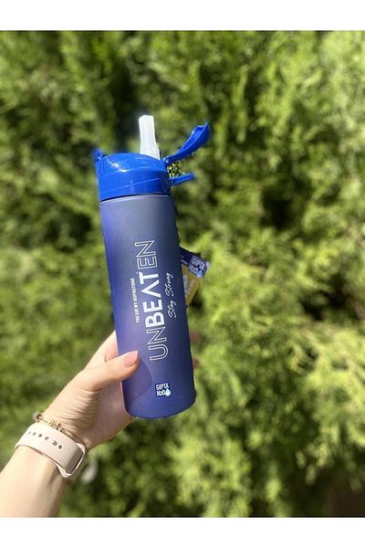 Gıpta Tritan Water Bottle Water Bottle with Straw 600 ml