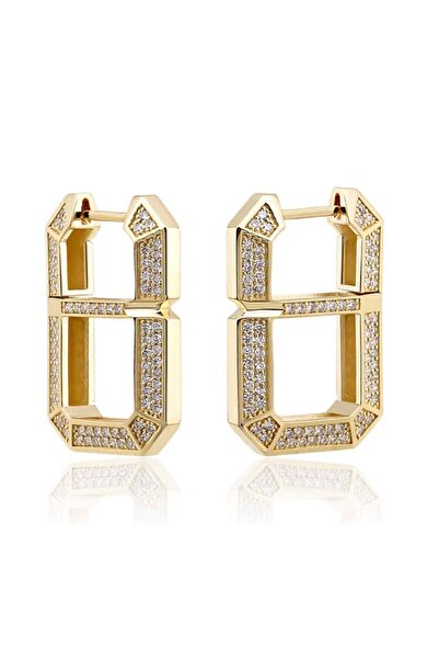 GG ACCESSORİES أقراط Serenay من سلسلة Baguette - تصميم أنيق