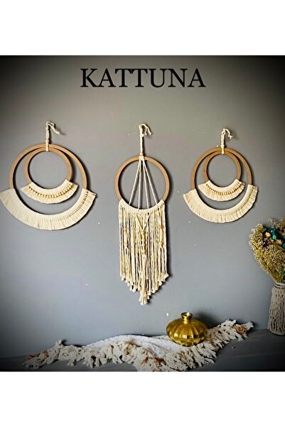 kattuna Bohemian Macrame Decoration Set of 3