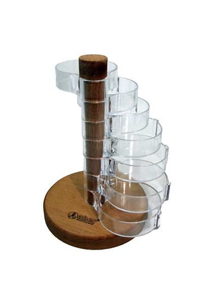 Aherwood Bamboo Wooden Spice Rack Spice Set