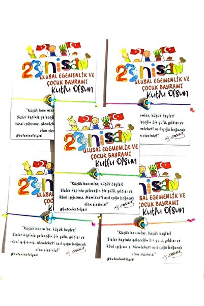 Butenin Atölyesi 23 Nisan, Karne Hediyesi, Tatil Hediyesi,minik Gökkuşağı Ip ...